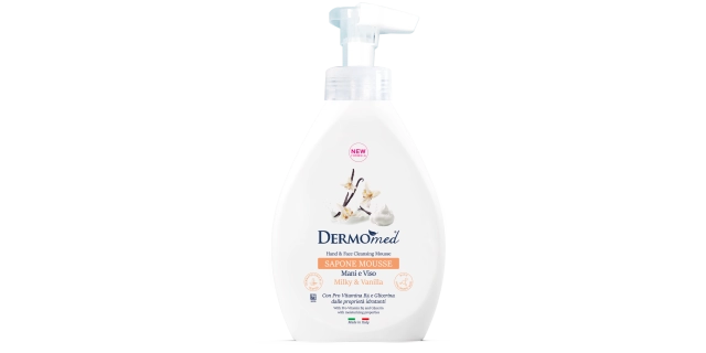 DERMOMED SAPONE MOUSSE MILKY & VANILLA 500 ml mycí pěna na ruce a obličej                                                                                                                                                                                 
